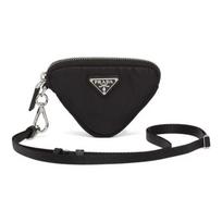 PRADA vyriška piniginė su užtrauktuku ir nailonu per petį, juoda Box(Basic Set+Box) juoda