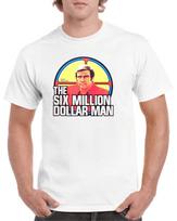 SIX MILLION DOLLAR MAN T-T-shirt - STEVE AUSTIN IDEAL MEGO ACTION BIONIC T-shirt 3XL
