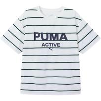 PUMA T Shirt White Green Unisex 353226117212-00314 110