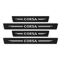 4Pcs Car Door Threshold Mat Scuff Plate Door Sill Protector Sticker For Opel CORSA C D B E F Auto Door Entry Pedal Guard Sticker