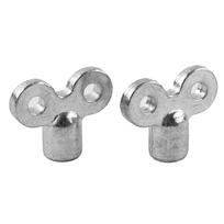 2PCS Radiator Exhaust Valve Key Zinc Alloy Square 5×5mm Cooling Pneumatic Valve Key Air Vent Central Heater Wrench