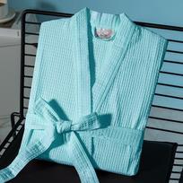 Cotton Waffle Summer Bathrobe - Unisex Kimono for Spa & Salon Extra Large