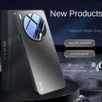 For VIVO X300 X300 Pro Panel + TPU Soft Edge Metallic Paint Lens Integrated Drop and Non-Slip Phone Case For VIVO X300 Pro pilka