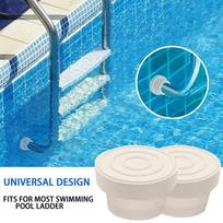 Pool Ladder Rubber Bumpers 2 Piece Set Fits For 1.90 inch OD Tubing 2.25 inch Outer For 1.80 inch Inner Diameter White China Mainland blue