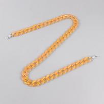 New Matte AB Colorful Acrylic Link Glasses Chains for Women Holder Cord Sunglasses Chain Neck Strap Jewelry Eyewear Accessories oranžinė