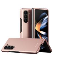 Electroplated Skin-feel Matte Folding Protective Case for Samsung Galaxy Z Fold 8 7 6 5 4 3 2 with Raised Camera Anti-drop Cover Galaxy Z Fold 8 rožinė