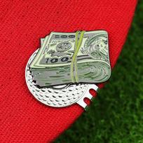 Dollar Ball Marker Hat Clip Magnetic US Dollar Golf Hat Clip Magnetic Hat Clip  Golf Gloves Hats style 1