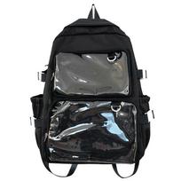Japanese Style Transparent Ita Bag for Girls Comic Cons Large Capacity Women Backpack Fashion School Bags for College Student JK one size