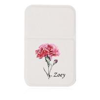 Customized Name PU Makeup Mirror Compact Cosmetic Mirror Hand-Held Desktop Stand Leather Protect Cover DIY Portable Beauty Tools
