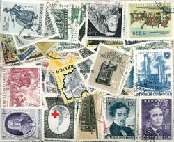 Austrijos pašto ženklai 50 skirtingų tikrų paštu antspauduotų pašto ženklų Kolekcionuojami pašto ženklai Scrapbooking medžiaga Scrapbooking aksesuarai gray