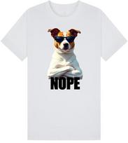 Stubborn Jack Russell T-Shirt Dog Nope Funny Cool Swag Men Women Unisex Top S