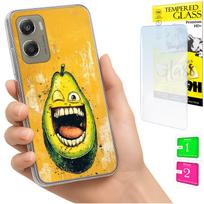 Etui Do Motorola Moto G06 / G06 Power Obudowa Case Plecki Awokado + Szkło