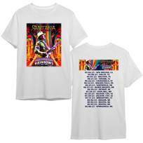 Santana 1001 Rainbows 2023 Tour Sanata Double Sided Retro Tee Fans Unisex T-Shirt XXXXL gray