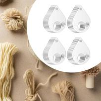 20Pcs Clear Thread Drops Cross Stitch Tread Bobbins Versatile Cards Reel Embroidery Storage