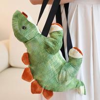Animacinis Stegozauras Kuprinė Pliušinis Lėlė Žalias Dinzauras Didelės Talpos Kuprinė Mergaitėms Pirkinių Įstrižainės Krepšys 0.2kg
