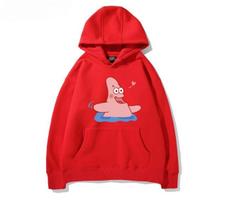 New SpongeBob SquarePants Big Stars Surrounding Hoodies Student Couples  Autumn and Winter Loose and Versatile Clothes Trendy S
