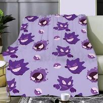 Anime Pokemon Gengar spausdintas pledas Pikiniko pledai Šiltas pledas Minkštas ir patogus pledas Namams Kelionėms Gimtadienio dovana 30x40in