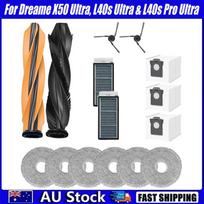 Priedų rinkinys Dreame L40s Ultra Rinkinys Suderinamas Dreame L40s Pro Ultra X50 Ultra Dalys Robotų siurblių papildymas balta