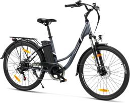 Touroll B1 elektrinis miesto dviratis, 26 colių, 250W variklis, 36V 15,6Ah baterija, greitis iki 25 km/h, nuvažiuojamas atstumas iki 90 km (B0D46J7JY5)