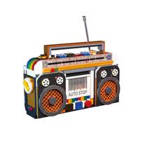 554PCS Color Radio Model Building Blocks Retro Small Home Appliances Assembly Bricks DIY Toys Decoration Teenager Christmas Gift NO BOX