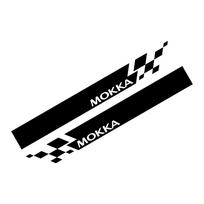 Car Door Side Sticker For Opel Adam Crossland X Opc Grandland Astra Corsa Insignia Vectra Zafira Mokka Auto Styling Accessories Glossy White