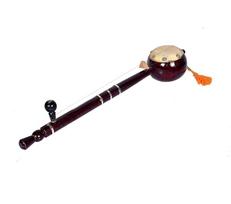 TreegoArt Vienos stygos Indijos liaudies muzikos instrumentas Rankų darbo kruopščiai pagamintas medinis Iktara namų puošybai ir muzikos grojimui - 22 colių ilgis 22 Inches ruda