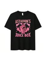 Funny Astarion Juice Box Pattern Tshirt For WomenRetro Fashion Aesthetic TshirtSummer Casual Extra T-Shirt S įvairiaspalvis