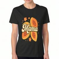 Mama Papaya Fruit unisex Cotton T Shirt,Premium Cotton Quality Print,Durable,Casual Fashion,Retro Style Top,Unique Design Gift Idea,Comfortable And St S įvairiaspalvis