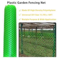 Practical-Plastic Chicken Wire Fence Mesh,Fencing Wire For Gardening, Poultry Fencing, Chicken Wire Frame For Floral Netting žalia