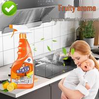 Heavy-Duty Kitchen Oil Stain Foam Degreaser for Range Hoods and Stubborn Stains white