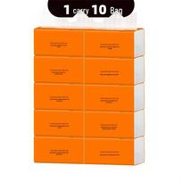 10-pack Facial Tissues: Convenient Hand-Carry Pack for Store Events, Ideal for Pharmacies, Promotions, and More.