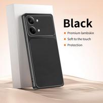 Luxury Leather Phone Case for Xiaomi Poco X8 Pro Max X8Pro 5G Lamb Skin Texture Soft Silicone Shockproof Lychee Grain Back Cover Poco X8 Pro Max juoda