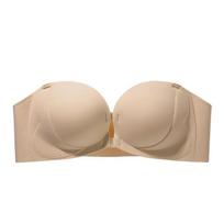 Be petnešėlių Push-Up apatiniai mažoms krūtinėms - Neslystantys, nematoma atrama, vidutinio storio, atvira nugara beige