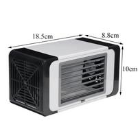 Air Conditioner Mini Portable Air Cooler Household Multifunctional USB Desktop Air Conditioner Fan with 2 Ice Crystal Pack