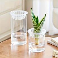Hydroponics Growing Net Pots Portable with Slotted Gasket, for Strawberry Seedling Greenhouse 8Pcs Net Cups Pots