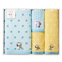 Nishikawa Snoopy Gift Towel Set 34x70cm Washable Hug Kiss Present Gift Celebration Gift PEANUTS PN4651 gift HUG Multi TT84503054