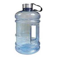 2200 ml didelės talpos vandens butelio gradiento spalvos laiko žymeklis su rankenos dirželiu, plačiai atveriama burna, lauko sporto treniruoklių salės puodelis CHINA gray