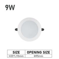 6W 9W 12W 18W LED lubinis šviestuvas 220V įleidžiamas LED prožektorius apvalus skydelis šaltas šiltas baltas neutralus šviesos Warm White 3000K