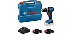 Smūginis suktuvas-gręžtuvas Bosch GSB18V-52; 18 V; 2x2,0 Ah akum. + L-Case