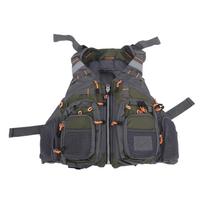 Strap Fishing Vest Adjustable for Men Women for Fly Bass Fishing Outdoor Activities Multiple Zippered Pockets Breathable Green