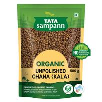 Tata Sampann Organic Unpolished Brown Kala Chana 500 g Pack For Wholesome Cooking Nutrition Rich Daily Meal Use