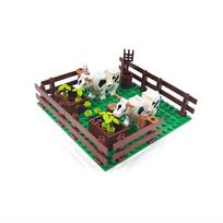 MOC MOC Avių ir arklių ferma Statybiniai kaladėlės Gyvūnas Vištidė Panda Karvidė Zoologijos sodas Simuliacijos eksperimentas Kaladėlės Žaislas Vaikams Dovana PDF Insturction black
