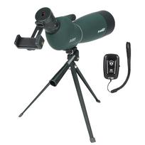 SVBONY SV28PLUS FMC Wine Red IP65 for Birdwatching and with Photo Tripod and Upgraded Smartphone Fieldscope, 25-75x70mm (A5 Coat), BAK4, Waterproof,