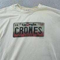 Vintažinis 1996 m. Juodųjų Varnos (Black Crowes) grupės marškinėlis Vyriškas L/XL Koncertas Džordžijos valstijos numerio ženklas 90-tieji 4XL gray