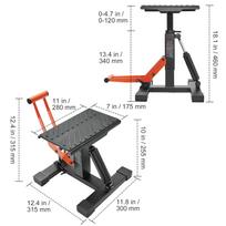 SucceBuy Motorcycle Jack Lift Stand 440lb Dirt Bike Lift Stand Hydraulic Lift Operation Adjustable Height Hoist Table for Repair 440 lbs