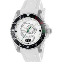 Gucci YA136330 Dive Žuvies Motyvo Baltas Ciferblatas Vyriškas Laikrodis 40 mm balta