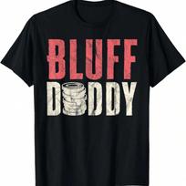 unisex Poker Bluff Daddy Funny Card Player Texas Hold Em T-Shirt S įvairiaspalvis