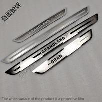 for  Vauxhall Opel Grandland X Car styling Stainless Steel Door Sill Scuff Plate Guards Threshold Pedal Styling Trim