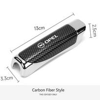 Fashion Carbon Fiber Car Hand Brake Grip Protection Cover For Opel Astra Insignia Corsa Zafira Meriva Mokka Vivaro Vectra Antara