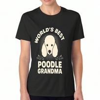 Worldunisex Best Poodle Grandma unisex Cotton T Shirt, Pure Cotton Highquality Print, Durable, Casual And Fashionable, Perfect Gift For Poodle Lovers S įvairiaspalvis